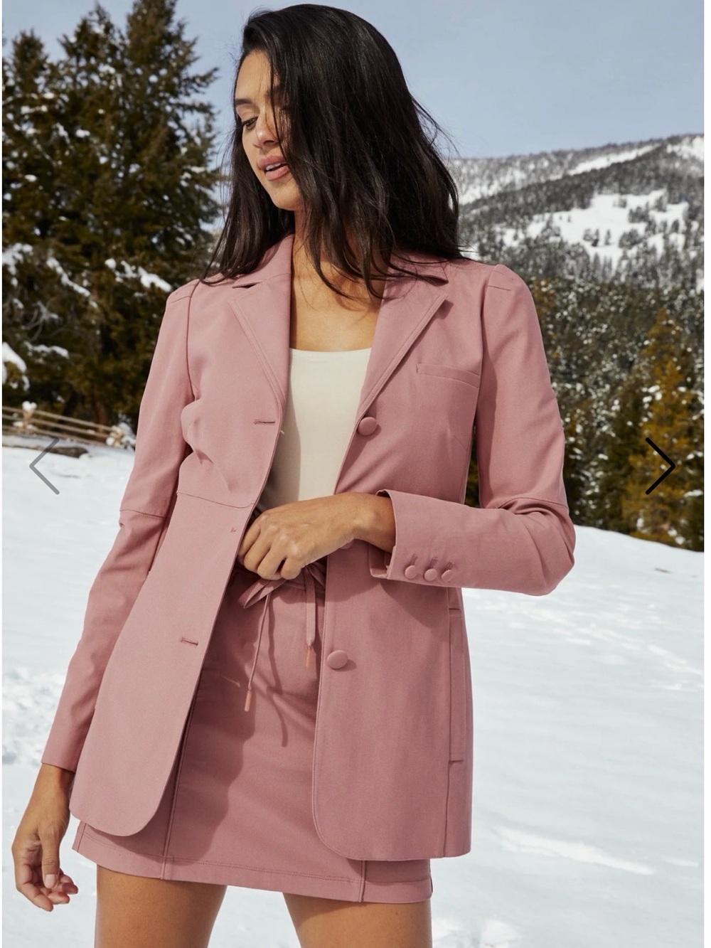7 Diamonds Dusty Rose Tailored Blazer